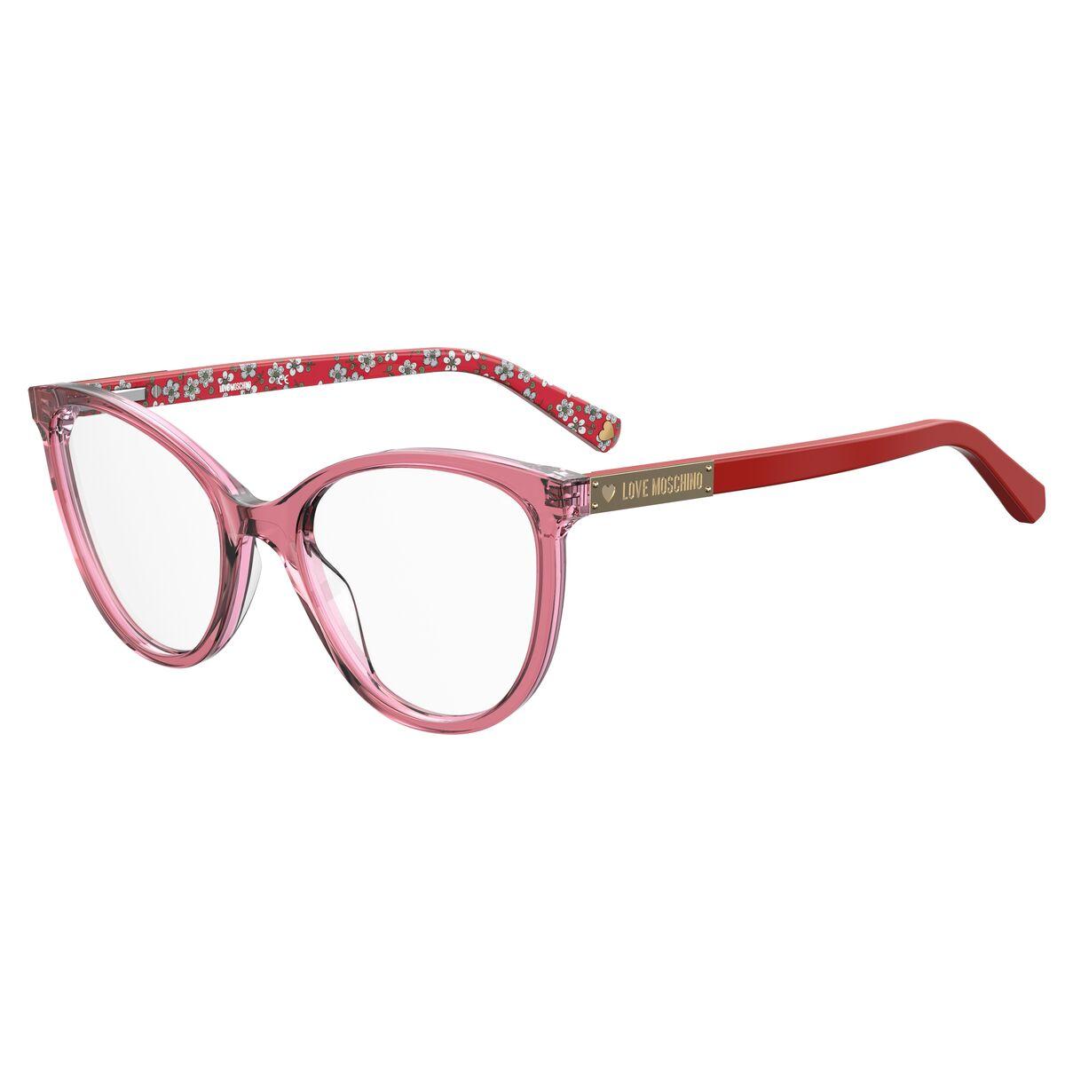 Love Moschino MOL574-C9A brillestel - Ø 53 mm, rød/rosa