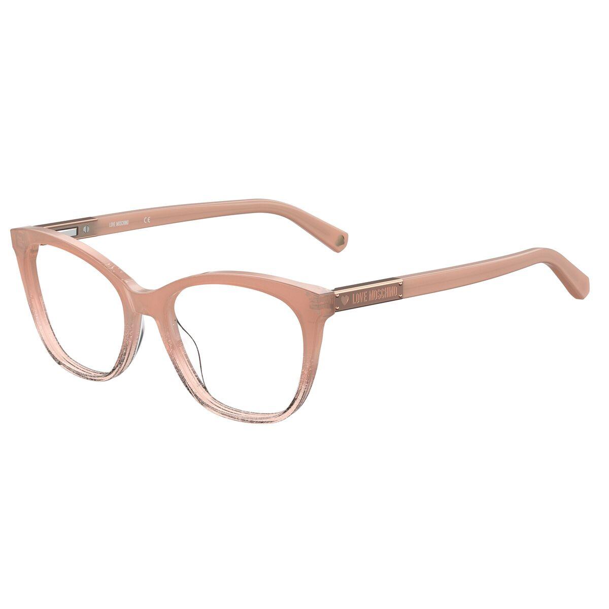Love Moschino MOL563-FWM brillestel - Ø 52 mm, gennemsigtig nude
