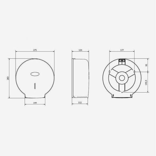 Toiletpapirholder Tork 28,3 x 12 cm Hvid ABS Plastik