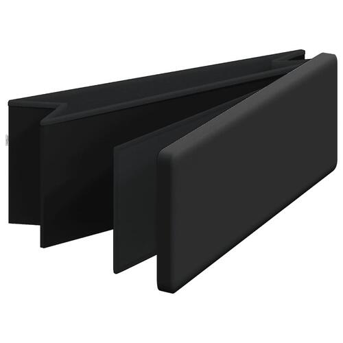 Opbevaringsbænk foldbar PVC sort