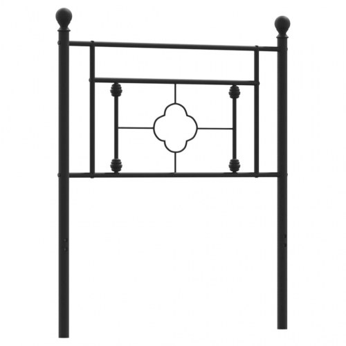 Sengegavl 80 cm metal sort