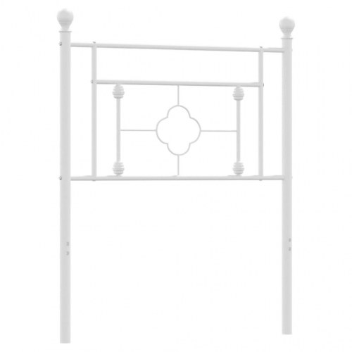 Sengegavl i metal 75 cm - hvid