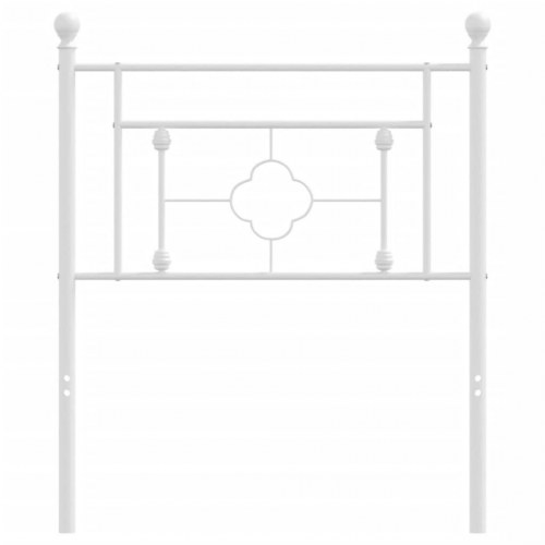 Sengegavl i metal 75 cm - hvid