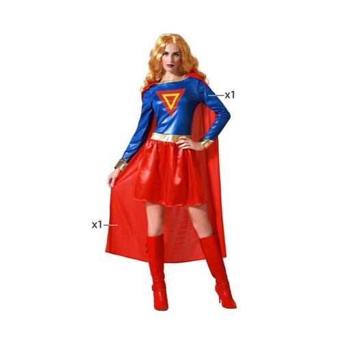 Kostume til voksne Blå Superhelt Dame XS/S