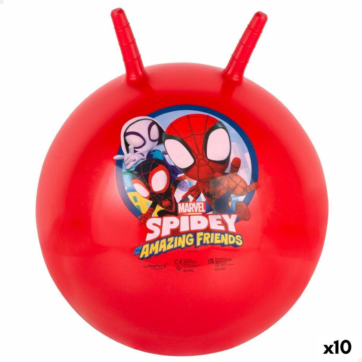 Spidey springbold Ø 45 cm - Rød (10 stk)