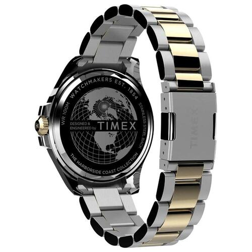 Timex Harborside Coast herreur 43 mm - blå skive, stållænke