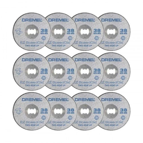 Dremel SC456B skæreskiver 38 mm - sæt med 12 til metal, EZ SpeedClic