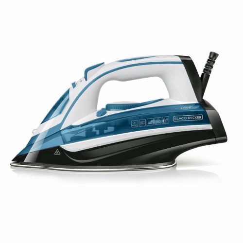 Black & Decker BXIR2402E dampstrygejern 2400 W - blå/hvid/sort
