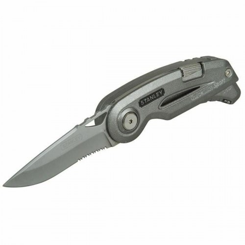 Lommekniv Stanley QuickSlide Sports - foldbar, rustfrit stål, sølvfarvet