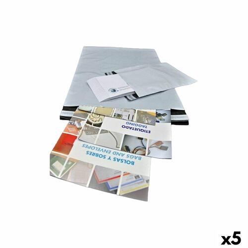 Konvolutter INTERMARK 35 x 45 cm Hvid Plastik (5 enheder)