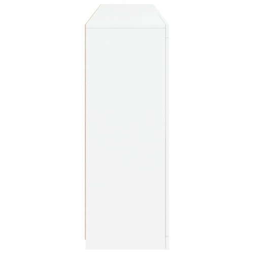 Skænk med LED-lys - 162×37×100 cm, hvid