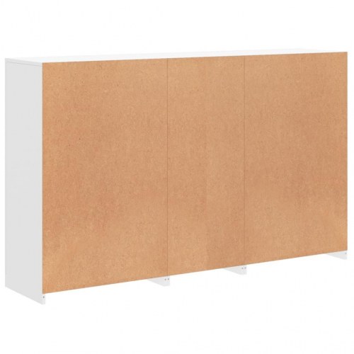 Skænk med LED-lys - 162×37×100 cm, hvid