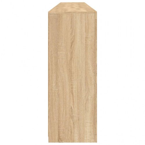 Skænk med LED-lys 162×37×100 cm - sonoma-eg
