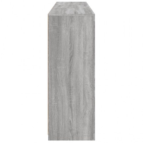 Skænk med LED-lys 162×37×100 cm - grå sonoma-eg