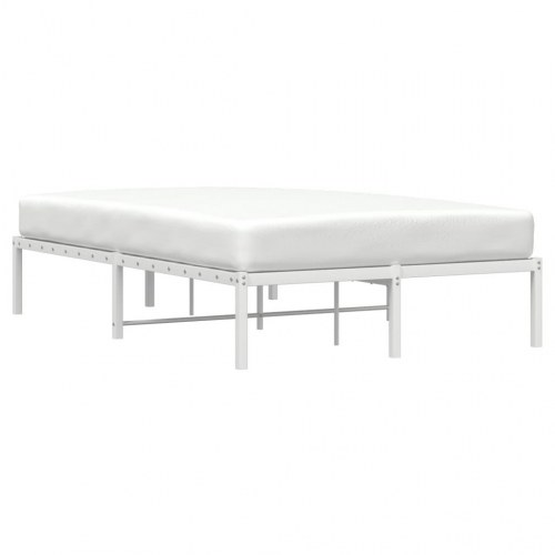 Sengeramme 120x200 cm metal hvid