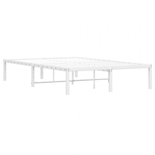 Sengeramme 120x200 cm metal hvid