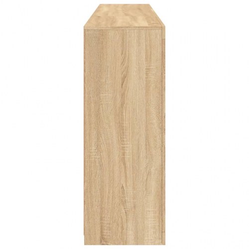 Skænk med LED-lys 181,5×37×100 cm - sonoma-eg