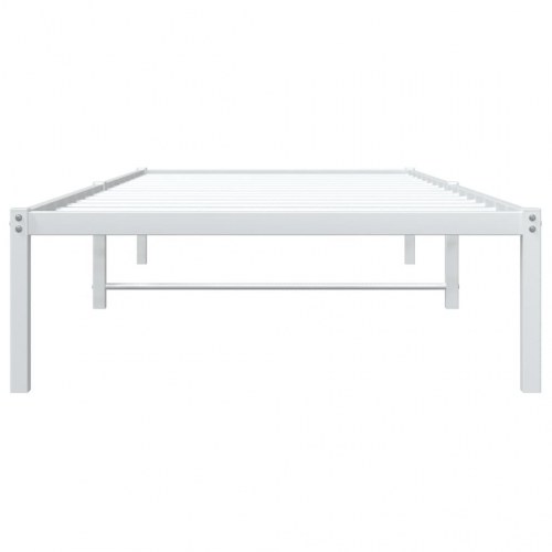 Sengeramme i metal 90 x 190 cm - hvid