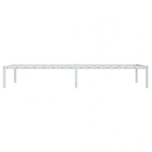 Sengeramme i metal 90 x 190 cm - hvid