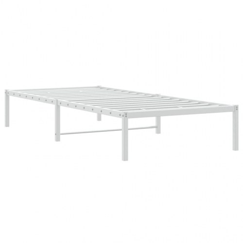 Sengeramme i metal 90 x 190 cm - hvid