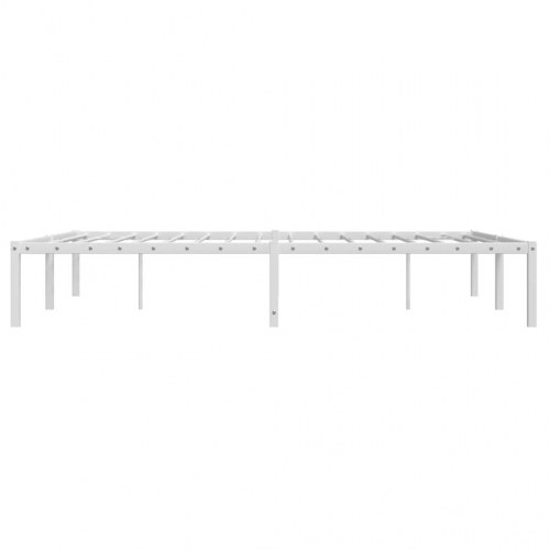 Sengeramme 140x190 cm metal hvid