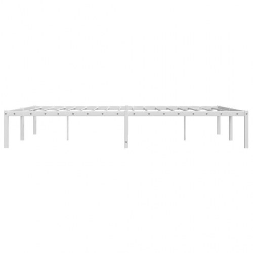 Sengeramme 160 x 200 cm i metal - hvid