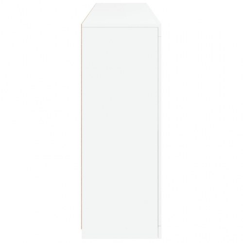 Skænk med LED-lys 162×37×100 cm - hvid