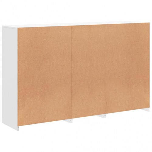 Skænk med LED-lys 162×37×100 cm - hvid
