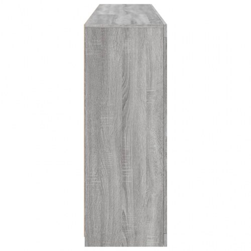 Skænk med LED-lys 162×37×100 cm - grå sonoma-eg