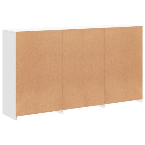 Skænk med LED-lys 181,5x37x100 cm hvid