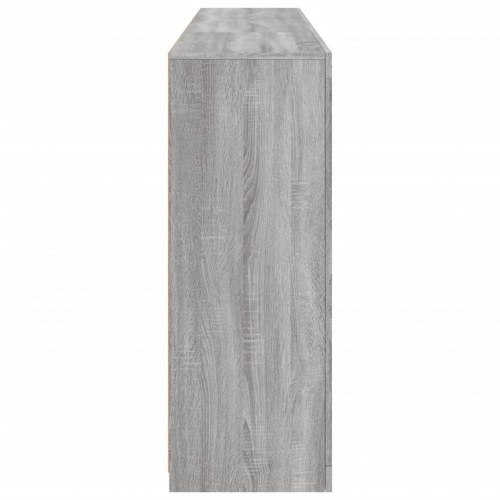 Skænk med LED-lys 181,5×37×100 cm - grå sonoma-eg