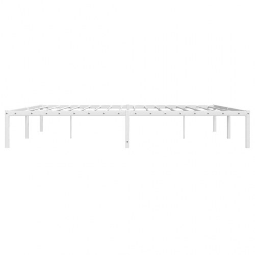 Sengeramme i metal 193 x 203 cm - hvid platformsseng