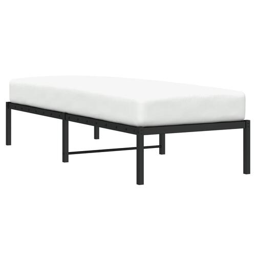 Sengeramme 75x190 cm metal sort