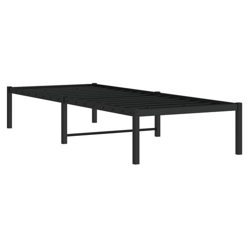 Sengeramme 75x190 cm metal sort