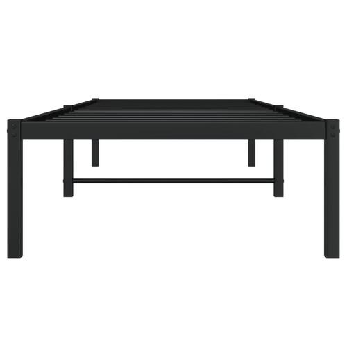 Sengeramme 75x190 cm metal sort