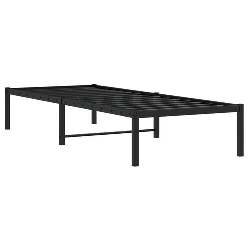 Sengeramme 75x190 cm metal sort