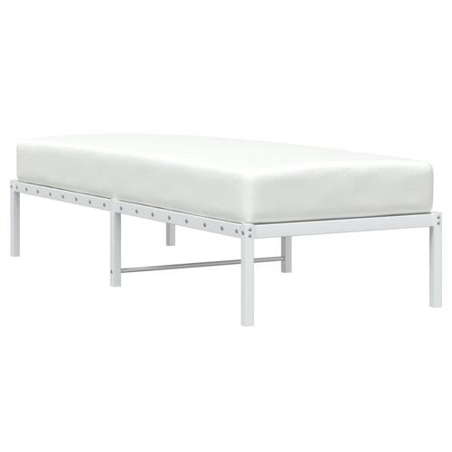 Sengeramme 80x200 cm metal hvid