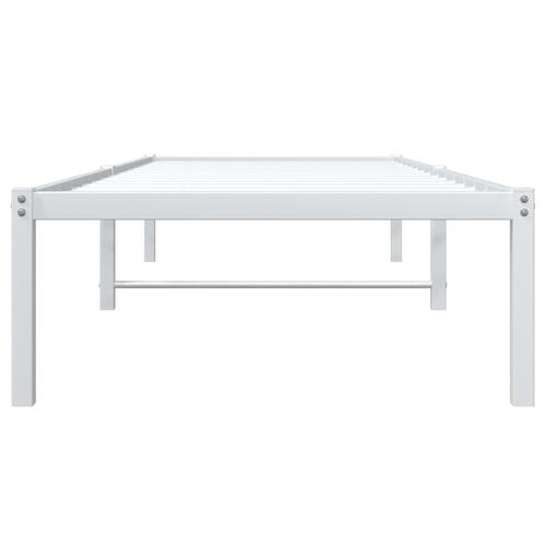 Sengeramme 80x200 cm metal hvid
