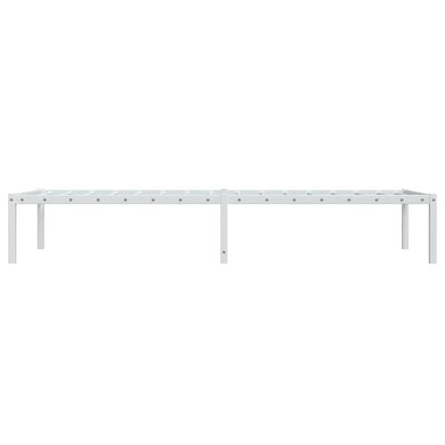 Sengeramme 80x200 cm metal hvid