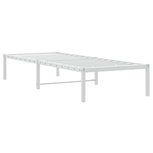 Sengeramme 80x200 cm metal hvid