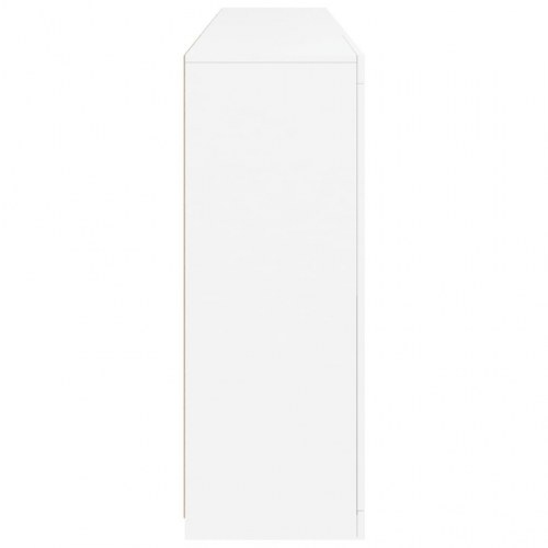 Skænk med LED-lys 202×37×100 cm - hvid