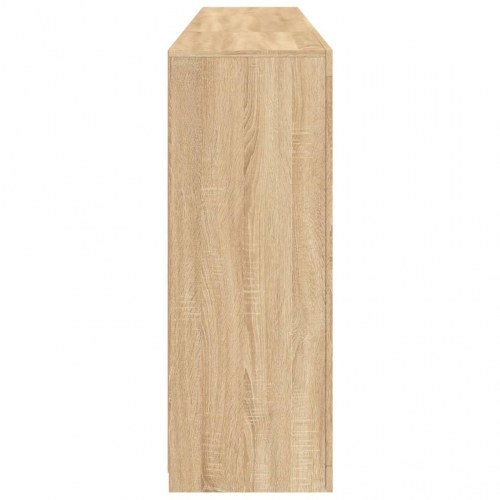 Skænk med LED-lys 202×37×100 cm - sonoma eg