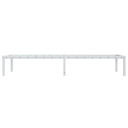 Sengeramme i metal 75 x 190 cm - hvid