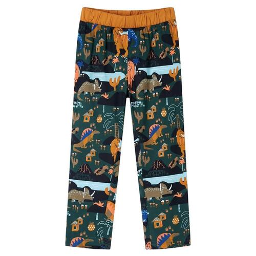 Pyjamas til børn str. 116 mørkegrøn