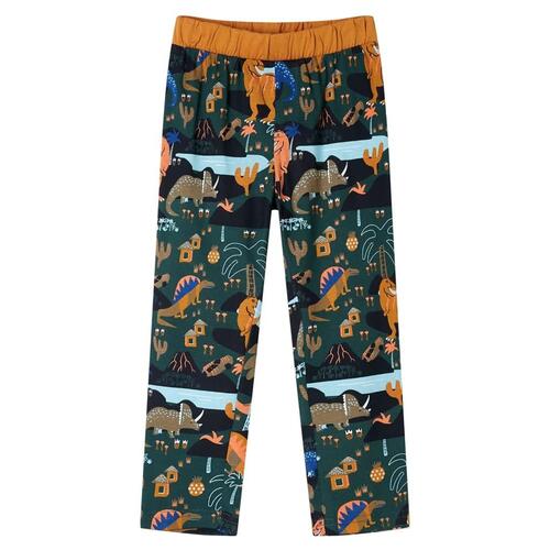 Pyjamas til børn str. 104 mørkegrøn