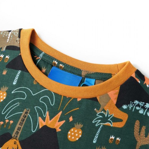 Pyjamas til børn str. 140 mørkegrøn