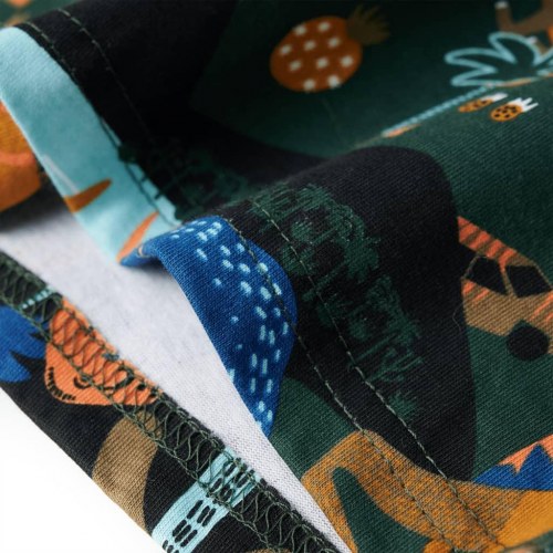 Pyjamas til børn str. 140 mørkegrøn