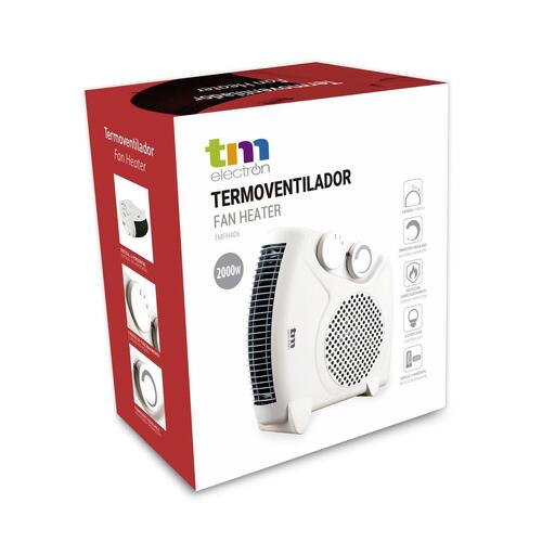 Bærbar varmeblæser TM Electron 1000-2000 W