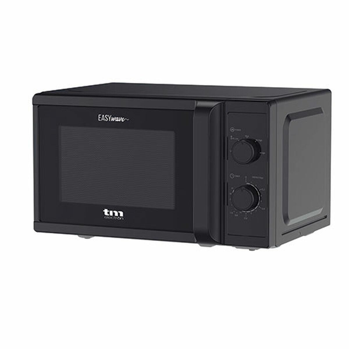 Mikrobølgeovn med Grill TM Electron Sort 700 W 20 L