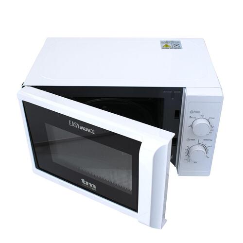 Mikrobølgeovn med Grill TM Electron Hvid 700 W 20 L
